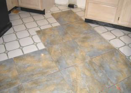 Consider Installing Floor Tiles Over An, Putting Flooring Over Tile In Bathroom